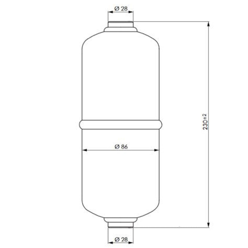 Druckluftbehälter Kessel aus Stahl – Kompressor-Zusatztank für stationäre Druckluftsysteme (1 bis 11,8 L)