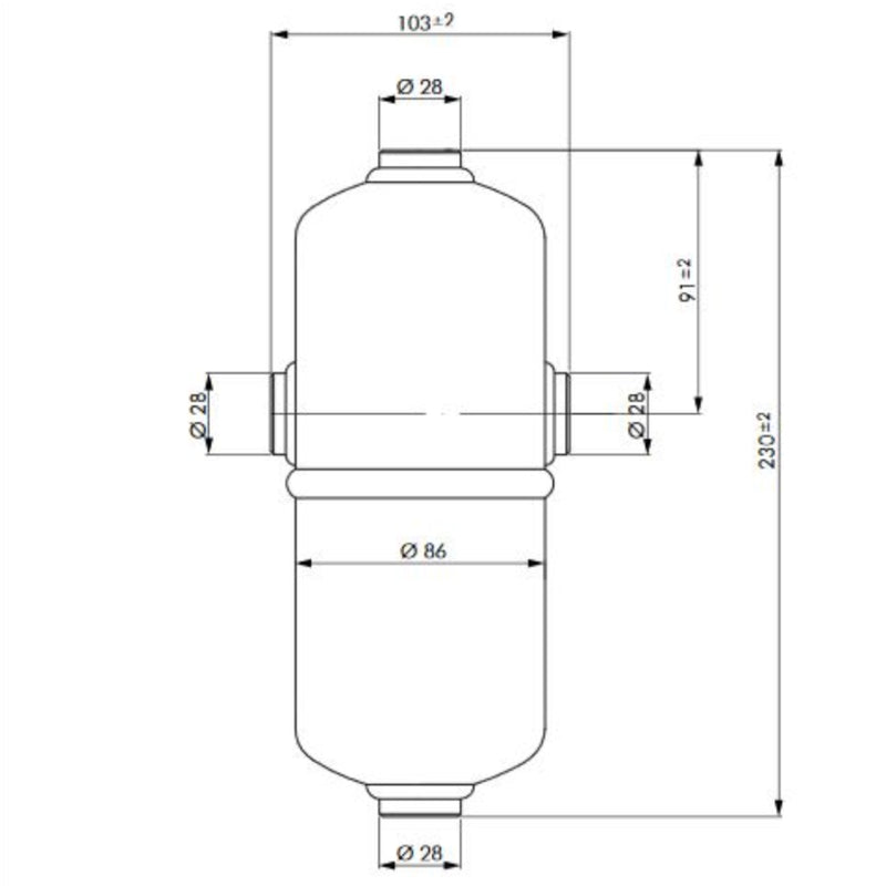 Druckluftbehälter Kessel aus Stahl – Kompressor-Zusatztank für stationäre Druckluftsysteme (1 bis 11,8 L)