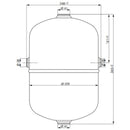 Druckluftbehälter Kessel aus Stahl – Kompressor-Zusatztank für stationäre Druckluftsysteme (1 bis 11,8 L)
