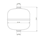 Druckluftbehälter Kessel aus Stahl – Kompressor-Zusatztank für stationäre Druckluftsysteme (1 bis 11,8 L)