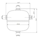 Druckluftbehälter Kessel aus Stahl – Kompressor-Zusatztank für stationäre Druckluftsysteme (1 bis 11,8 L)