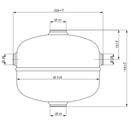 Druckluftbehälter Kessel aus Stahl – Kompressor-Zusatztank für stationäre Druckluftsysteme (1 bis 11,8 L)