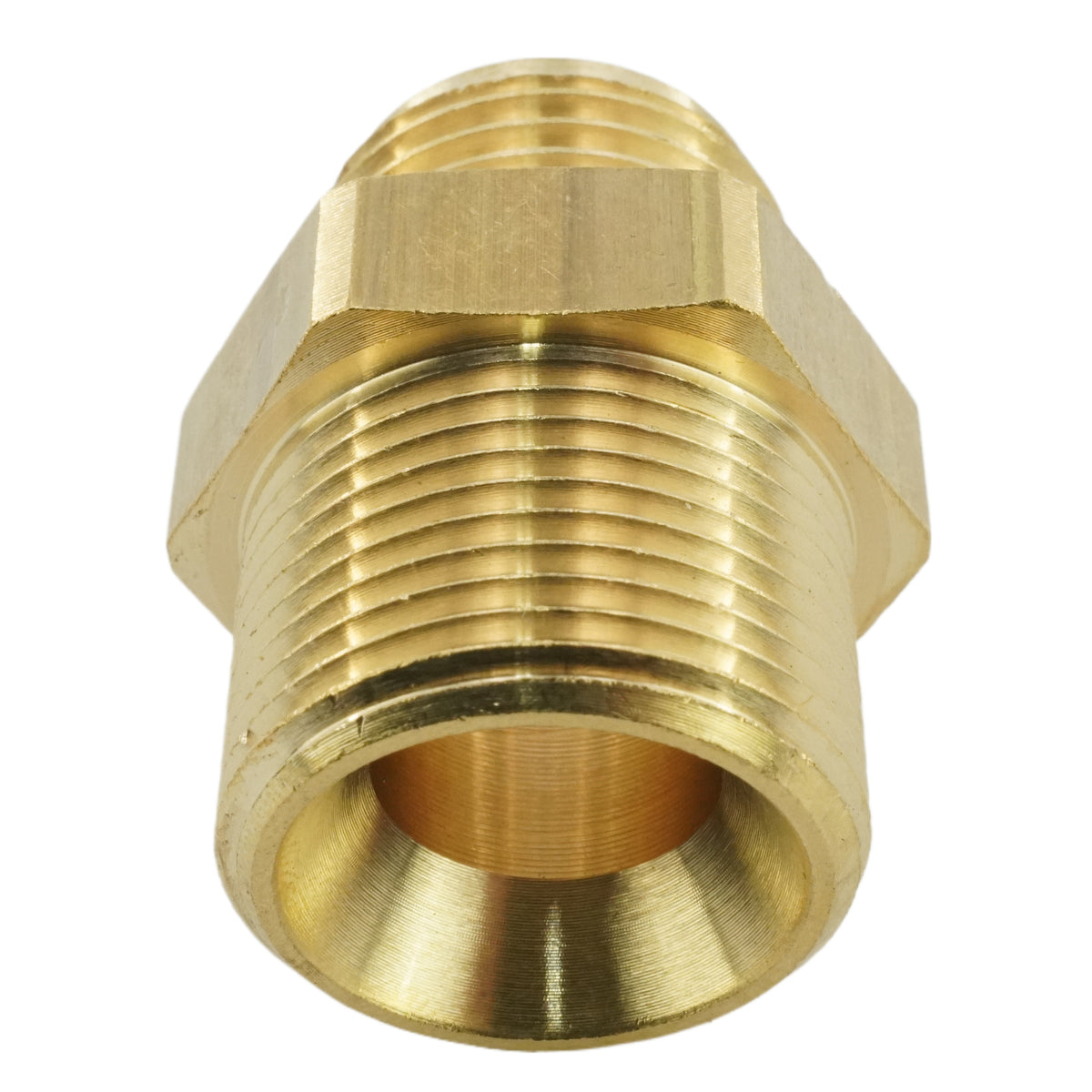 Produktbild von Doppelnippel Adapter G 1/4 Auf M16 – Messing, PN 16 Bar, Temperaturbereich -20°C Bis +100°C – Zöllig Auf Metrisch