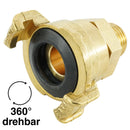 Gartenschlauch-Schnellkupplungen mit Außengewinde (drehbar), 40 mm - Fittingstore