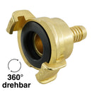 Gartenschlauch-Schnellkupplungen mit Schlauchtülle (drehbar), 40 mm - Fittingstore