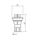 Inline-Druckregler – G 1/4" – voreingestellt – 1–8 bar – Druckluft