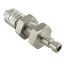 Kupplungsstecker mit Überwurfmutter & Schottgewinde - NW 2,7 Messing-/vernickelt, Edelstahl - Fittingstore