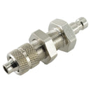 Kupplungsstecker mit Überwurfmutter & Schottgewinde - NW 2,7 Messing-/vernickelt, Edelstahl - Fittingstore