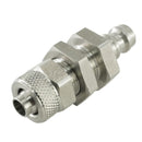 Kupplungsstecker mit Überwurfmutter & Schottgewinde - NW 5 Messing-/vernickelt, Edelstahl - Fittingstore