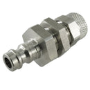 Kupplungsstecker mit Überwurfmutter & Schottgewinde - NW 5 Messing-/vernickelt, Edelstahl - Fittingstore