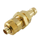 Kupplungsstecker mit Überwurfmutter & Schottgewinde - NW 5 Messing-/vernickelt, Edelstahl - Fittingstore