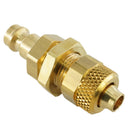 Kupplungsstecker mit Überwurfmutter & Schottgewinde - NW 5 Messing-/vernickelt, Edelstahl - Fittingstore