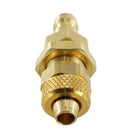 Kupplungsstecker mit Überwurfmutter & Schottgewinde - NW 5 Messing-/vernickelt, Edelstahl - Fittingstore