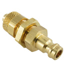 Kupplungsstecker mit Überwurfmutter & Schottgewinde - NW 5 Messing-/vernickelt, Edelstahl - Fittingstore