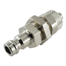 Kupplungsstecker mit Überwurfmutter & Schottgewinde - NW 5 Messing-/vernickelt, Edelstahl - Fittingstore