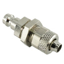 Kupplungsstecker mit Überwurfmutter & Schottgewinde - NW 5 Messing-/vernickelt, Edelstahl - Fittingstore