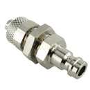 Kupplungsstecker mit Überwurfmutter & Schottgewinde - NW 5 Messing-/vernickelt, Edelstahl - Fittingstore