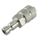 Kupplungsstecker mit Überwurfmutter - NW 2,7 Messing-/vernickelt, Edelstahl - Fittingstore