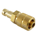 Kupplungsstecker mit Überwurfmutter - NW 2,7 Messing-/vernickelt, Edelstahl - Fittingstore