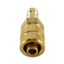 Kupplungsstecker mit Überwurfmutter - NW 2,7 Messing-/vernickelt, Edelstahl - Fittingstore