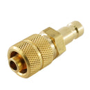 Kupplungsstecker mit Überwurfmutter - NW 2,7 Messing-/vernickelt, Edelstahl - Fittingstore