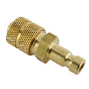 Kupplungsstecker mit Überwurfmutter - NW 2,7 Messing-/vernickelt, Edelstahl - Fittingstore