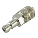 Kupplungsstecker mit Überwurfmutter - NW 2,7 Messing-/vernickelt, Edelstahl - Fittingstore