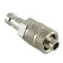 Kupplungsstecker mit Überwurfmutter - NW 2,7 Messing-/vernickelt, Edelstahl - Fittingstore