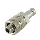 Kupplungsstecker mit Überwurfmutter - NW 2,7 Messing-/vernickelt, Edelstahl - Fittingstore