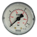 Manometer waagerecht Ø 40, 50, 63 mm, Klasse 2.5 - Fittingstore