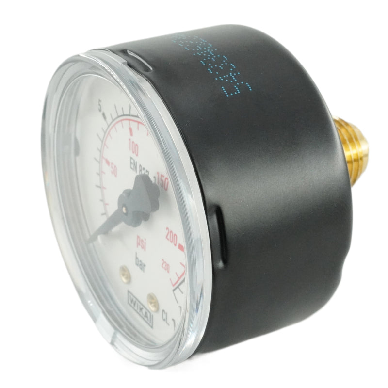 WIKA Manometer 50 mm waagerecht, G 1/4" Außengewinde, 0-16 bar – Präzises Druckmessgerät für Pneumatik und Hydraulik - Fittingstore