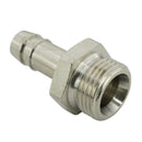 Schlauchtüllen mit Außengewinde (zylindrisch), bis 16 bar, Messing & Messing vernickelt - Fittingstore