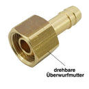 Schlauchtüllen mit Überwurfmutter, bis 40 bar - Fittingstore