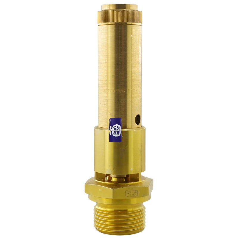 TÜV-Sicherheitsventile Druckluft (DN10), 6 bis 20 bar, Messing & Messing vernickelt