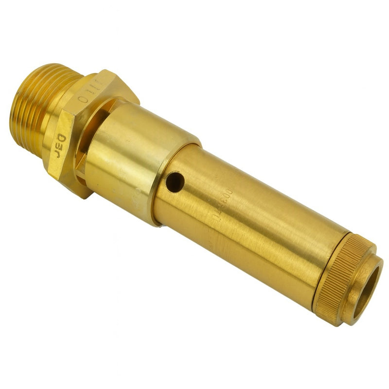 TÜV-Sicherheitsventile Druckluft (DN10), 6 bis 20 bar, Messing & Messing vernickelt