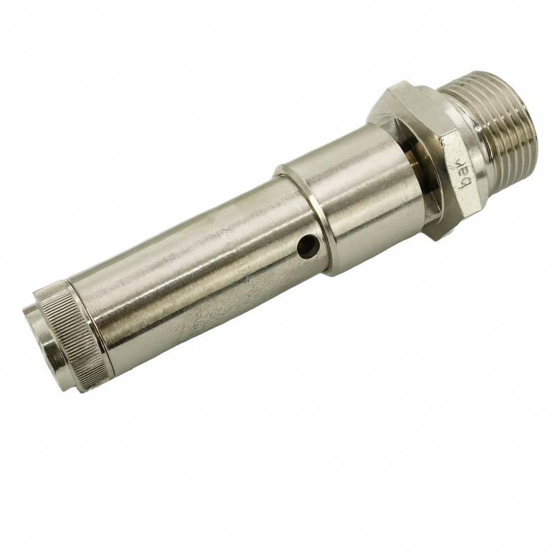 TÜV-Sicherheitsventile Druckluft (DN10), 6 bis 20 bar, Messing & Messing vernickelt