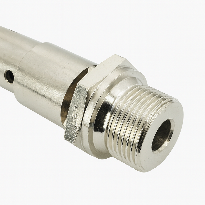 TÜV-Sicherheitsventile Druckluft (DN10), 6 bis 20 bar, Messing & Messing vernickelt