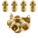 Wanddose Luftweiche mit 4x Kupplungsdosen NW 7,2 - Fittingstore