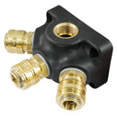 Druckluft-Wanddose – 2-fach / 3-fach – NW 7,2 – G 1/2" oder G 3/4"