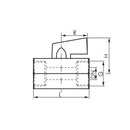 Mini-Kugelhähne mit Knebelgriff einseitig (sechskant) - Fittingstore