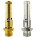 TÜV-Sicherheitsventile Druckluft (DN10), 6 bis 20 bar, Messing & Messing vernickelt