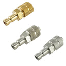 Kupplungsstecker mit Überwurfmutter - NW 2,7 Messing-/vernickelt, Edelstahl - Fittingstore