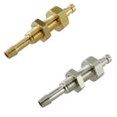 Kupplungsstecker mit Schlauchtülle & Schottgewinde - NW 2,7 Messing-/vernickelt, Edelstahl - Fittingstore