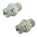 Hydraulik-Doppelnippel mit G-Gewinde (60° Universaldichtkegel, außen) bis 400 bar - Fittingstore