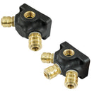 Druckluft-Wanddose – 2-fach / 3-fach – NW 7,2 – G 1/2" oder G 3/4"