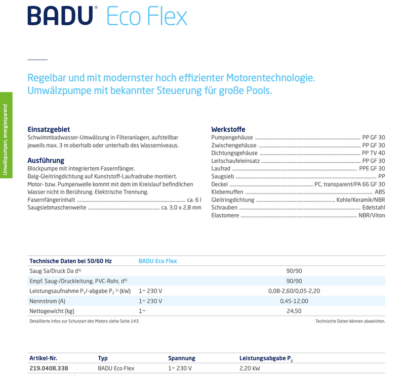 BADU® Eco Flex (Nachfolger BADU Eco Motion)