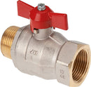 Einschraub-Kugelhähne 2-teilig, mit vollem Durchgang, bis 50 bar - Fittingstore