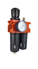 Metall Work 2-teilige Wartungseinheit Filterregler-Öler 1/2" mit Manometer - Fittingstore