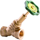 Schrägsitz-Muffe mit grünen Absperrventile